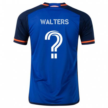 Kandiny Kinderen Paul Walters #0 Blauw Wit Thuisshirt Thuistenue 2024/25 T-Shirt België