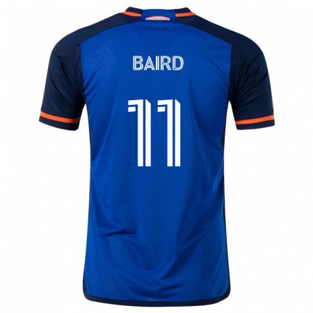 Kandiny Kinderen Corey Baird #11 Blauw Wit Thuisshirt Thuistenue 2024/25 T-Shirt België