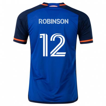 Kandiny Kinderen Miles Robinson #12 Blauw Wit Thuisshirt Thuistenue 2024/25 T-Shirt