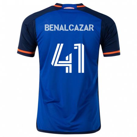 Kandiny Kinderen Nico Benalcázar #41 Blauw Wit Thuisshirt Thuistenue 2024/25 T-Shirt België