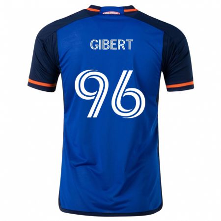 Kandiny Bambino Maglia Gaël Gibert #96 Blu Bianco Kit Gara Home 2024/25 Maglietta