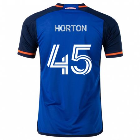 Kandiny Bambino Maglia Philip Horton #45 Blu Bianco Kit Gara Home 2024/25 Maglietta