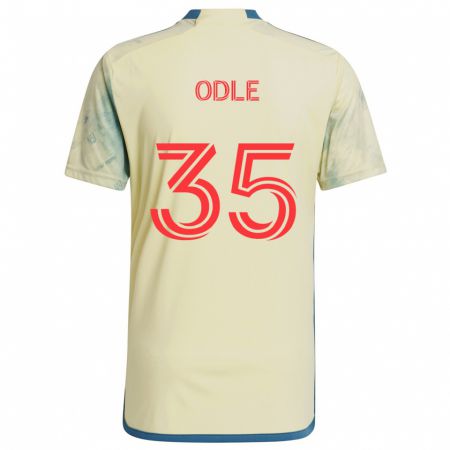 Kandiny Kinderen Dallas Odle #35 Geel Rood Blauw Thuisshirt Thuistenue 2024/25 T-Shirt België