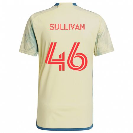 Kandiny Kinder Dylan Sullivan #46 Gelb Rot Blau Heimtrikot Trikot 2024/25 T-Shirt Österreich