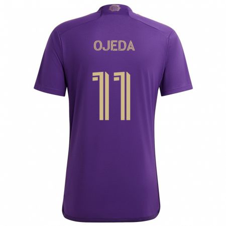 Kandiny Bambino Maglia Martín Ojeda #11 Viola Giallo Kit Gara Home 2024/25 Maglietta