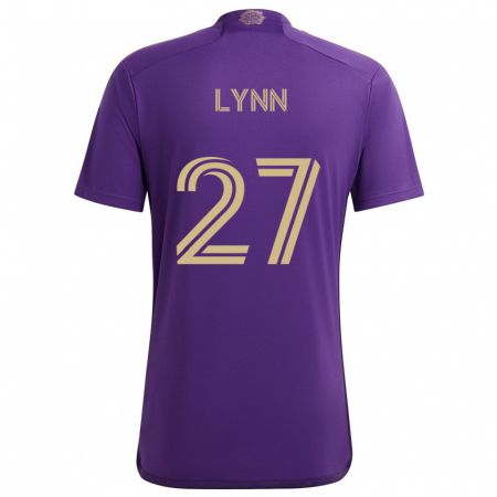 Kandiny Bambino Maglia Jack Lynn #27 Viola Giallo Kit Gara Home 2024/25 Maglietta