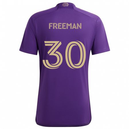 Kandiny Kinderen Alex Freeman #30 Paars Geel Thuisshirt Thuistenue 2024/25 T-Shirt