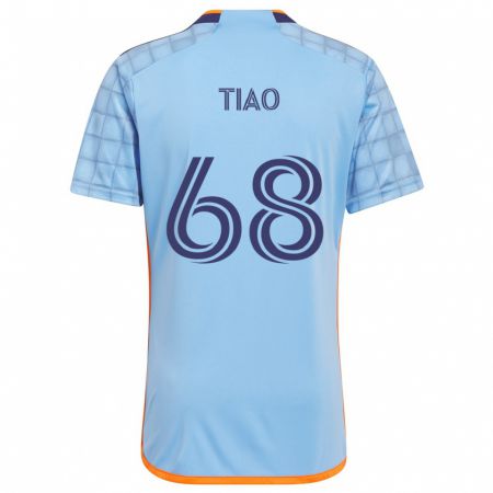 Kandiny Bambino Maglia Christopher Tiao #68 Blu Arancione Kit Gara Home 2024/25 Maglietta