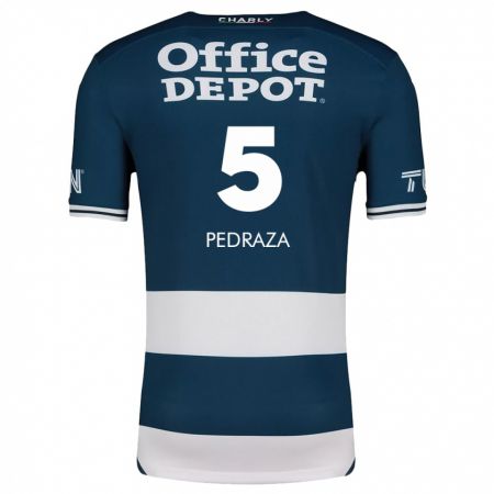 Kandiny Bambino Maglia Pedro Pedraza #5 Blu Bianco Kit Gara Home 2024/25 Maglietta