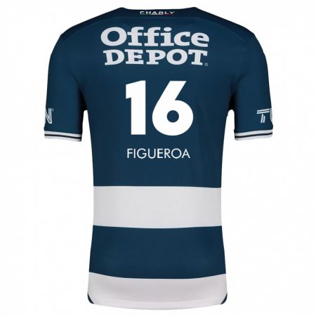 Kandiny Kinderen Antonio Figueroa #16 Blauw Wit Thuisshirt Thuistenue 2024/25 T-Shirt België