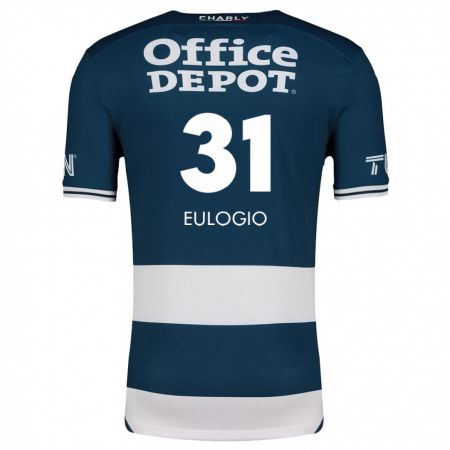 Kandiny Bambino Maglia José Eulogio #31 Blu Bianco Kit Gara Home 2024/25 Maglietta