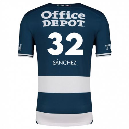 Kandiny Kinderen Carlos Sánchez #32 Blauw Wit Thuisshirt Thuistenue 2024/25 T-Shirt België