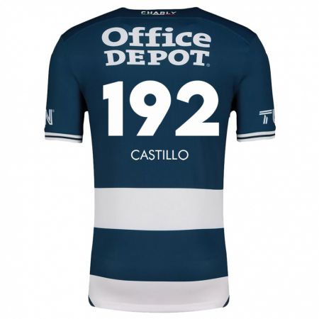 Kandiny Niño Camiseta José Castillo #192 Azul Blanco 1ª Equipación 2024/25 La Camisa