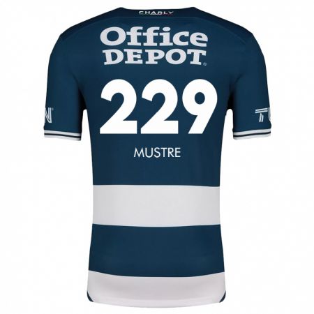 Kandiny Kinder Eduardo Mustre #229 Blau Weiss Heimtrikot Trikot 2024/25 T-Shirt Österreich