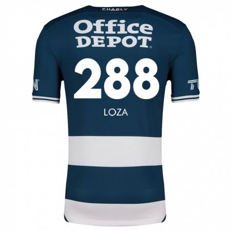 Kandiny Niño Camiseta Santino Loza #288 Azul Blanco 1ª Equipación 2024/25 La Camisa