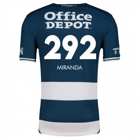 Kandiny Niño Camiseta Herbey Miranda #292 Azul Blanco 1ª Equipación 2024/25 La Camisa