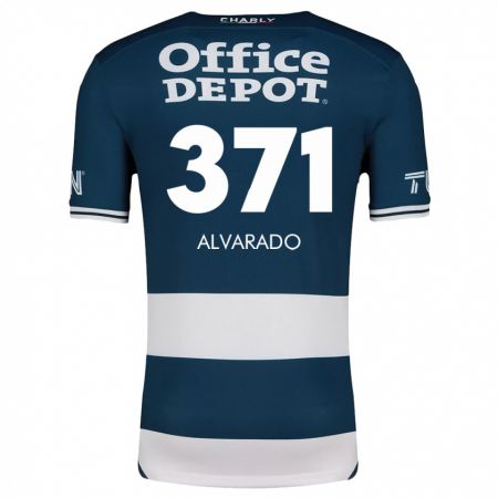 Kandiny Kinderen Brandon Alvarado #371 Blauw Wit Thuisshirt Thuistenue 2024/25 T-Shirt België