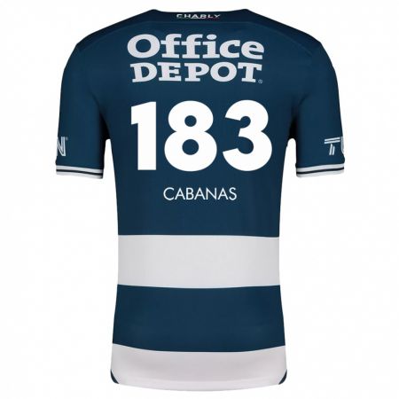 Kandiny Niño Camiseta Mauricio Cabañas #183 Azul Blanco 1ª Equipación 2024/25 La Camisa