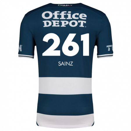 Kandiny Kinderen Diego Sáinz #261 Blauw Wit Thuisshirt Thuistenue 2024/25 T-Shirt