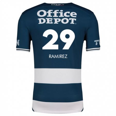 Kandiny Niño Camiseta Elliana Ramirez #29 Azul Blanco 1ª Equipación 2024/25 La Camisa