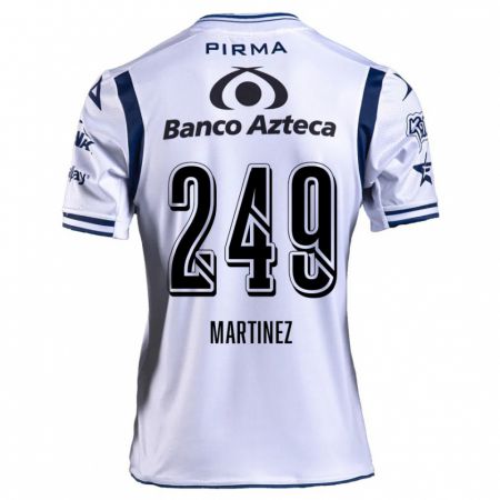 Kandiny Bambino Maglia Juan Martínez #249 Bianco Blu Navy Kit Gara Home 2024/25 Maglietta