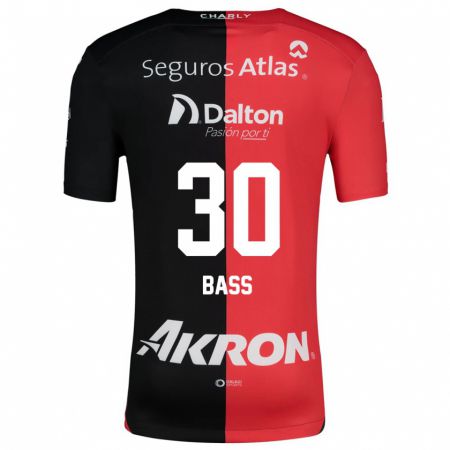 Kandiny Bambino Maglia Abraham Bass #30 Rosso Nero Kit Gara Home 2024/25 Maglietta