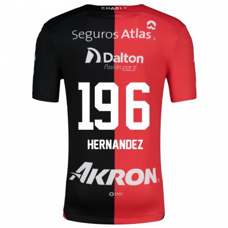 Kandiny Kinderen Miguel Hernández #196 Rood Zwart Thuisshirt Thuistenue 2024/25 T-Shirt België