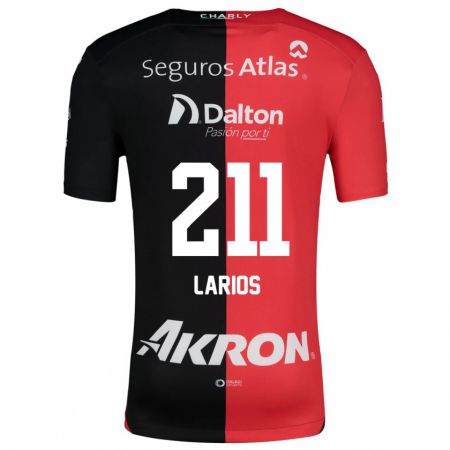 Kandiny Bambino Maglia Israel Larios #211 Rosso Nero Kit Gara Home 2024/25 Maglietta