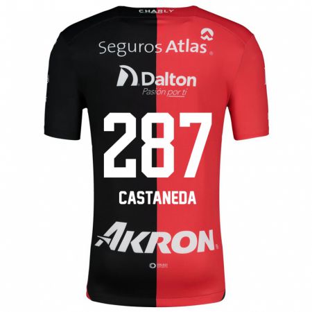 Kandiny Kinderen Mariano Castañeda #287 Rood Zwart Thuisshirt Thuistenue 2024/25 T-Shirt België