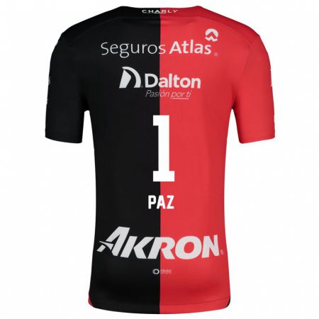 Kandiny Bambino Maglia Ana Gabriela Paz #1 Rosso Nero Kit Gara Home 2024/25 Maglietta