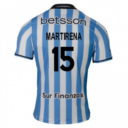 Kandiny Bambino Maglia Gastón Martirena #15 Blu Bianco Nero Kit Gara Home 2024/25 Maglietta