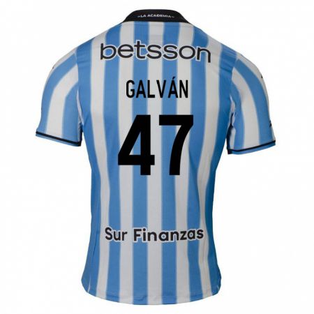 Kandiny Niño Camiseta Ignacio Galván #47 Azul Blanco Negro 1ª Equipación 2024/25 La Camisa