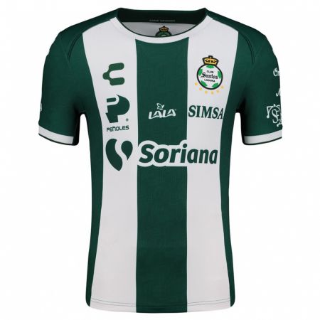 Kandiny Niño Camiseta Roberto Salazar #203 Verde Blanco 1ª Equipación 2024/25 La Camisa