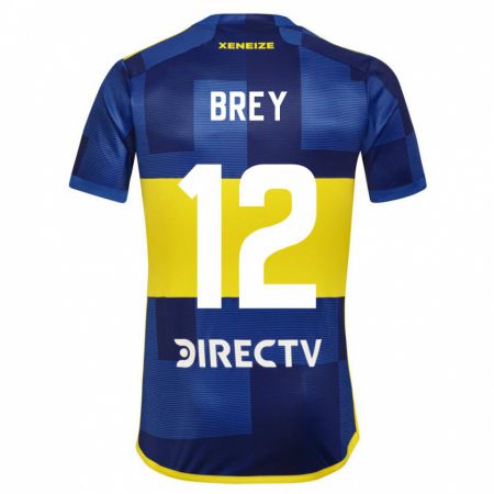 Kandiny Bambino Maglia Leandro Brey #12 Blu Giallo Kit Gara Home 2024/25 Maglietta