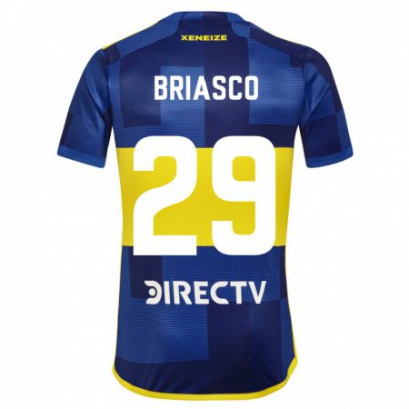 Kandiny Kinderen Norberto Briasco #29 Blauw Geel Thuisshirt Thuistenue 2024/25 T-Shirt