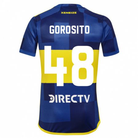 Kandiny Kinder Dylan Gorosito #48 Blau Gelb Heimtrikot Trikot 2024/25 T-Shirt Österreich