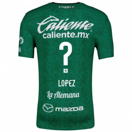 Kandiny Bambino Maglia Nicolás López #0 Verde Bianco Kit Gara Home 2024/25 Maglietta