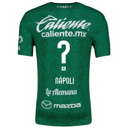 Kandiny Bambino Maglia Gonzalo Nápoli #0 Verde Bianco Kit Gara Home 2024/25 Maglietta