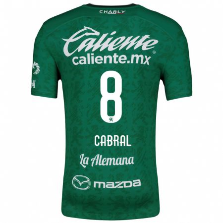 Kandiny Kinderen Luciano Cabral #8 Groen Wit Thuisshirt Thuistenue 2024/25 T-Shirt België