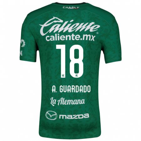 Kandiny Kinderen Andrés Guardado #18 Groen Wit Thuisshirt Thuistenue 2024/25 T-Shirt België