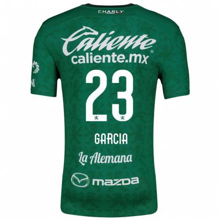 Kandiny Bambino Maglia Óscar García #23 Verde Bianco Kit Gara Home 2024/25 Maglietta