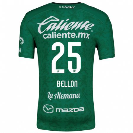 Kandiny Kinderen Paul Bellón #25 Groen Wit Thuisshirt Thuistenue 2024/25 T-Shirt