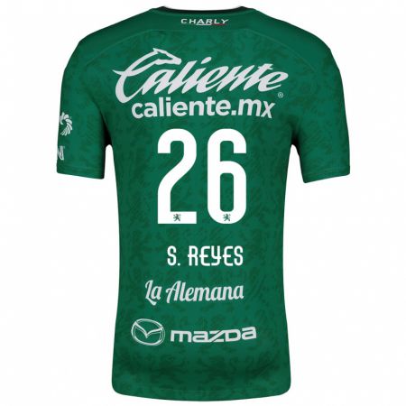 Kandiny Kinderen Salvador Reyes #26 Groen Wit Thuisshirt Thuistenue 2024/25 T-Shirt België