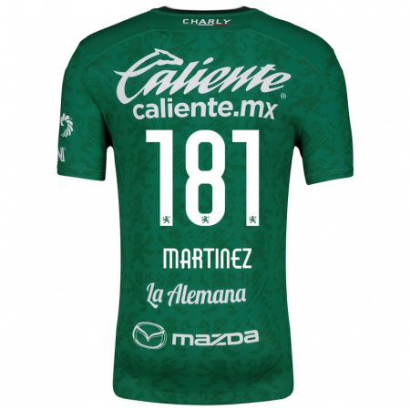 Kandiny Kinderen Irving Martínez #181 Groen Wit Thuisshirt Thuistenue 2024/25 T-Shirt