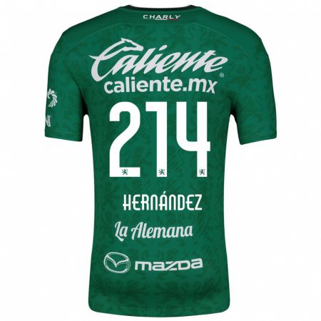 Kandiny Kinderen Iván Hernández #214 Groen Wit Thuisshirt Thuistenue 2024/25 T-Shirt