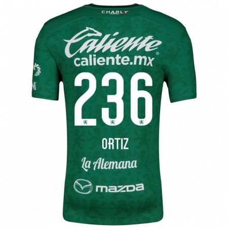 Kandiny Kinderen Youssef Ortiz #236 Groen Wit Thuisshirt Thuistenue 2024/25 T-Shirt België