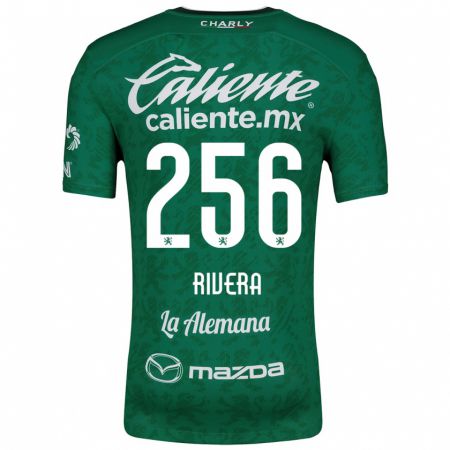 Kandiny Kinderen Fernando Rivera #256 Groen Wit Thuisshirt Thuistenue 2024/25 T-Shirt België