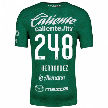 Kandiny Kinder Fernando Hernández #248 Grün Weiß Heimtrikot Trikot 2024/25 T-Shirt Österreich