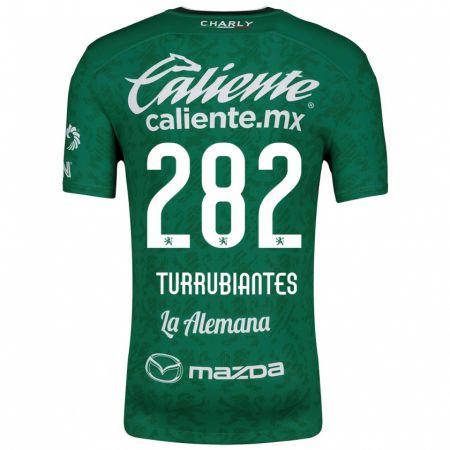 Kandiny Bambino Maglia Abdon Turrubiantes #282 Verde Bianco Kit Gara Home 2024/25 Maglietta