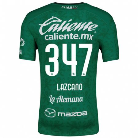 Kandiny Bambino Maglia Evan Lazcano #347 Verde Bianco Kit Gara Home 2024/25 Maglietta